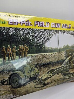 SEALED Dragon DML 1/35 British 25pdr Field Gun Mk.II w/Limber #6774 NEW